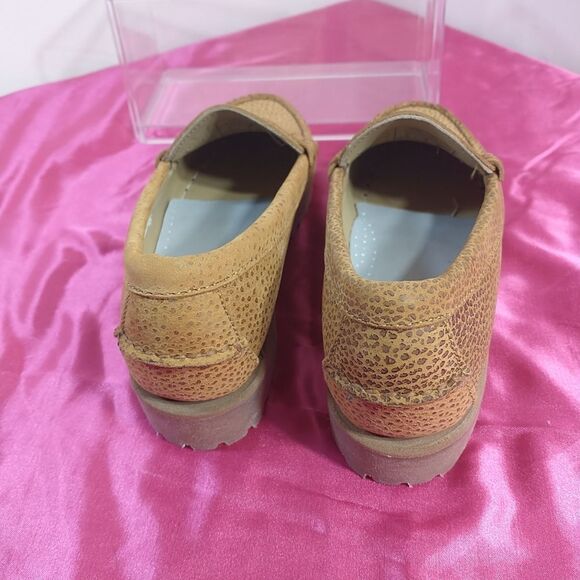 Sebago Women's SZ 6M Leather Brown/Tan Classic Penny Loafer Flat - Picture 5 of 9